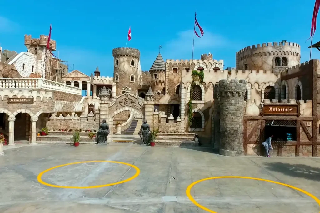 fachada del castillo de Chancay en la provincia de Huaral