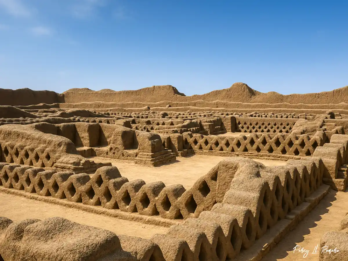 Vista de Chan Chan en Trujillo, La libertad
