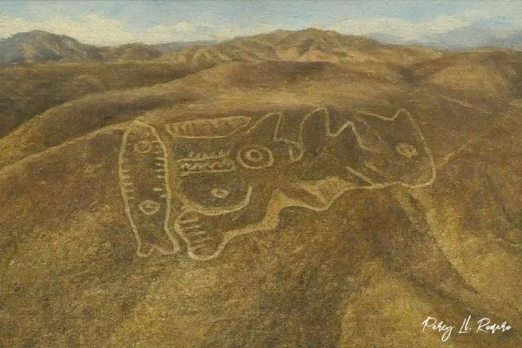 Vista del Mirador de Geoglifos de Palpa, punto clave para observar figuras ancestrales y parte de los lugares turísticos de Ica.