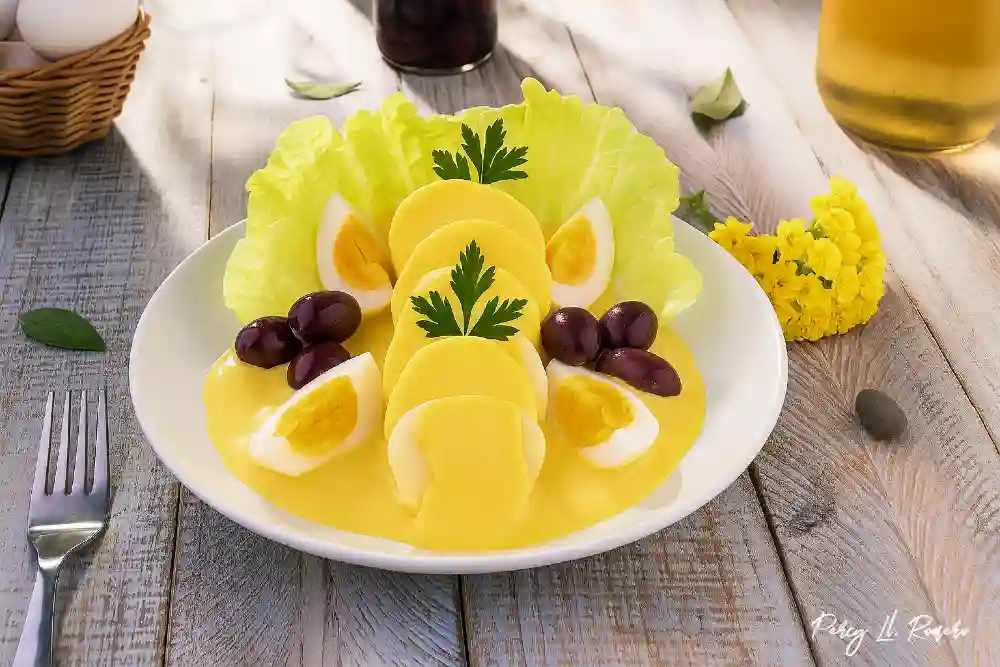 Papa a la huancaína, Plato típico de Huancayo