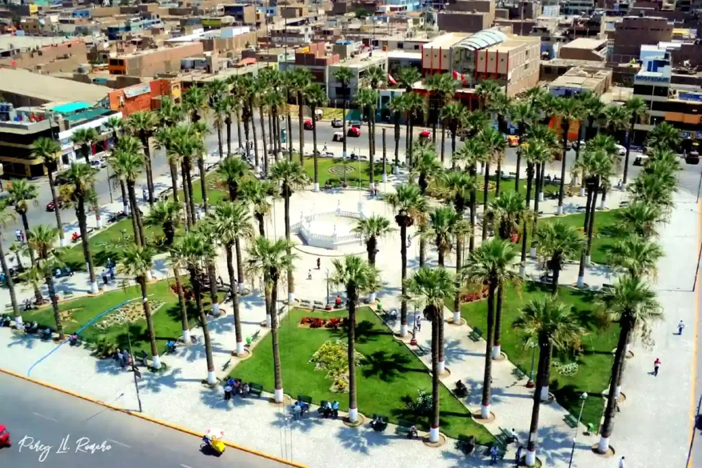 Plaza de armas de chincha alta, uno de los lugares turísticos de chincha