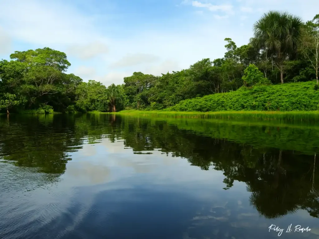 Impresionante río navegable de la selva del Perú