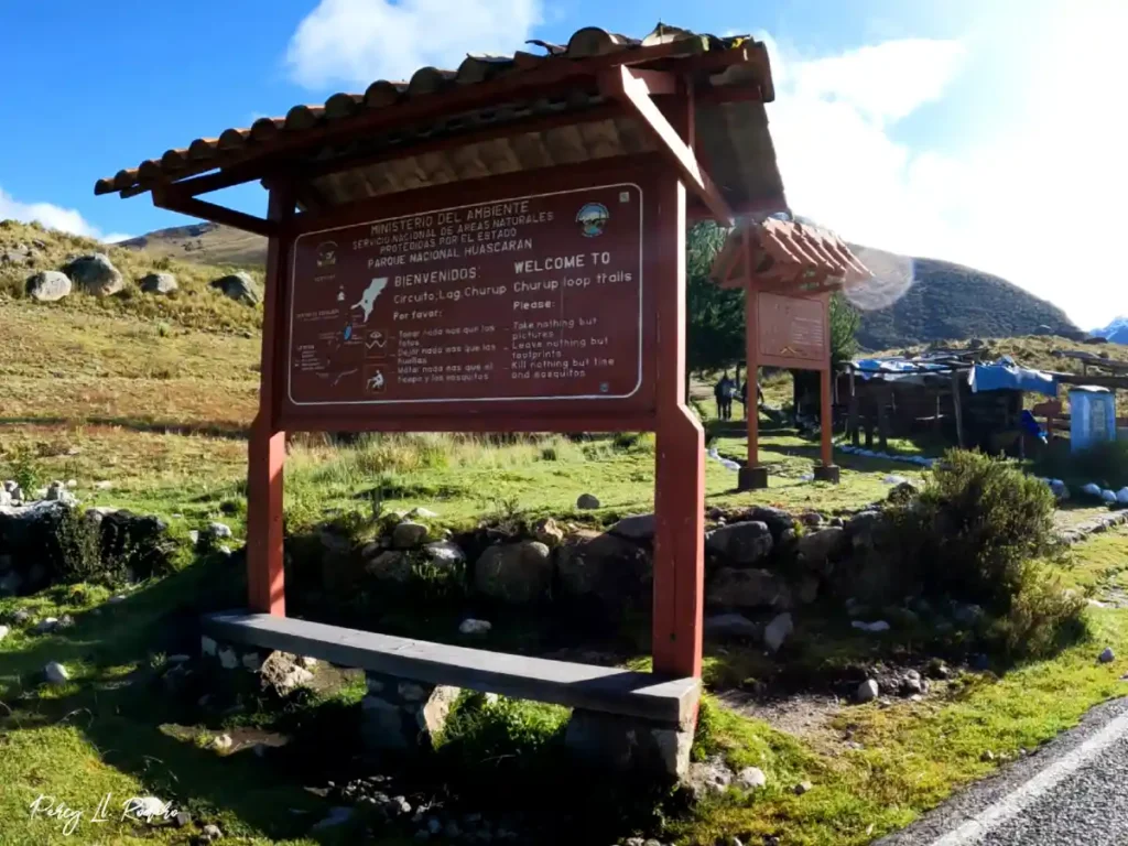 Inicio del sendero a la laguna churup